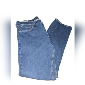 Levi's 505 Jeans Mens 40x34 Blue Regular Fit  Dark Wash